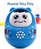 Musical Push and Shake Roly Poly (Colour May Vary)| Wobbling Bell Sounds For 8 Months+| Child Safe Material| Gifting Toy| BIS Certified