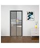 Classic Mosquito Net Magnetic Screen Mesh Curtain Patio Door With Full Frame Hook & Loop 195 x B 100 cm - Black