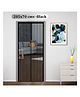 Classic Mosquito Net Magnetic Screen Polyester Mesh Curtain Patio Door With Full Frame Hook & Loop 205 x B 70 cm - Black