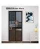 Classic Mosquito Net Magnetic Screen Polyester Mesh Curtain Patio Door With Full Frame Hook & Loop 210 x B 130 cm - Black