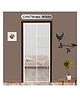 Classic Mosquito Net Fiberglass Magnetic Screen for All Door Types with Self Adhesive Hook Tape 220 x 70 cm - White