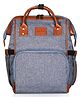 The Clownfish Lisa Multifunctional Diaper Bag/Backpack/Nappy Bag/Handbag Cum Maternity Bag with Bottle Organizer & Tissues Dispensing Pocket in Polyester Fabric for Moms During Travel (Cadet Grey)