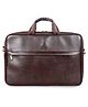 THE CLOWNFISH Noble Faux Leather 15.6 inch Best Laptop Messenger Briefcase Office Bag Shoulder Sling Bag Organizer Bag Executive Bag for Men Women with Multiple compartments (Dark Brown)