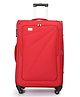 The Clownfish Farren Suitcase Polyester Luggage Four Wheel Trolley Bag- Red (Small Size- 20 inch)