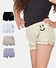 Plan B Pack Of 4 Smiley Placement Printed  Silvadour Antimicrobial Finish Bloomers - Multi Colour
