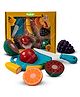 Baybee Fruits Cutting Kitchen Playset with Knife & Board - Multicolor