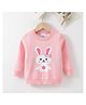 Kookie Kids Full Sleeves Pullover Bunny Design - Pink