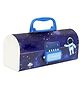 FunBlast Suitcase Style Password Lock Pencil Box  Blue