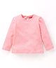 Babyhug Cotton Knit Full Sleeves Top Polka Dots Print - Peach