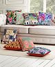 Sej by Nisha Gupta Abstract Premium Cushion Covers Pack of 8 - Multicolor