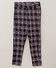 Vitamins Full Length  Check Trousers- Pinki