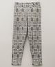 Vitamins Full Length  Check Trousers- Black White
