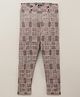 Vitamins Full Length  Check Trousers- Orange White