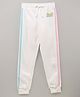 Vitamins Full Length Lounge Pants Text Print - Off White
