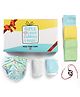 SuperBottoms Rakhi Gift for Kids Combo of 1 Freesize Uno Booster Pad Easy Clean Top Sheets & Eco-friendly Rakhi Pack of 7 - Multicolour