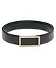 CALVADOSS Rectangular Buckle Animal Self Design Non Leather Belt - Brown