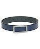 CALVADOSS Rectangular Buckle Solid Non Leather Belt - Navy Blue