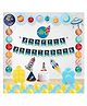 Untumble Space Theme Paper Fans Decorations For Astronaut Out Of The World Birthday- Multicolor