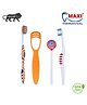 Maxi Style Toothbrush & Tongue Cleaner Pack of 2 - Multicolor 