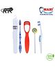 Maxi Mommy And Baby Toothbrush & Tongue Cleaner Oral Care Combo - Multicolor