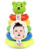  Ratnas Squeaky Stacking Ring Toy With Green Bear Face  - 7 Pieces Color & Design May Vary