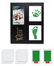Mold Your Memories Ink Pad with Frame for Baby Hand and Foot Ink Impression 2 Non Touch Ink Pad 4 Imprint Paper - Green