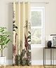 SEJ by Nisha Gupta Single Abstract Eyelet Door Curtain - Cream