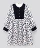 Primo Gino Woven Party Dress With All Over Butterfly Print - White