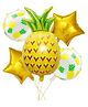 Party Anthem Fruity Pineapple Balloon Bouquet Pack of 5 - Yellow