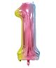 Party Anthem Number 1 Foil Balloon Multicolor - Height 40.6 cm