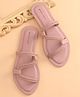 Earthy Touch Premium Ethnic Wear  Chappal Braided Design - Peach