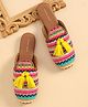 Earthy Touch Ethnic Wear Mule - Yellow