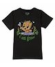 Marvel By Wear Your Mind Half Sleeves Guardians Of The Galaxy Featured I Am Groot Printed Tee - Black