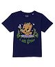 Marvel By Wear Your Mind Half Sleeves Guardians Of The Galaxy Featured I Am Groot Printed Tee - Navy Blue