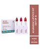 Just Herbs Ayurvedic Creamy Matte Half Size Lipstick Kit Pack of 3 Nude Brown - 5.4g