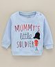 Child World Full Sleeves T-Shirt Text Print - Blue