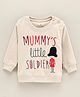 Child World Full Sleeves T-Shirt Text Print - Beige