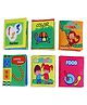 Baby Moo Numbers Animals Shapes Colours Food Characters Educational Cloth Book with Sound Paper Set of 6 - English