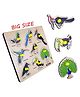 Vworld 3D Large Birds Wooden Shapes Puzzle Multicolour - 8 Pieces
