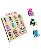 Vworld 3D Large Number Wooden Shapes Puzzle Multicolour - 10 Pieces