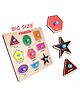 Vworld 3D Large Shapes And Color Wooden Shapes Puzzle Multicolour - 9 Pieces