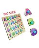 Vworld 3D Large ABCD Wooden Shapes Puzzle Multicolour -  26 Pieces