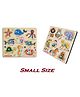 Vwworld Combo Of Animal And Sea Animal Wooden Shapes Puzzle Multicolour - 18 Pieces