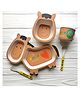 Sanishth Horse Shape Bamboo Fiber Dinnerware Pack Of 5 - Brown