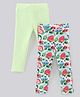Bonfino Interlock Fabric Ankle Length Pack of 2 Leggings - Green