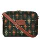 The Clownfish Isla Printed Handicraft Fabric Crossbody Sling bag for Women - Green