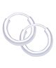 Taraash 925 Steling Silver Hoops Earrings Silver -0.93 gm