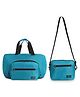 The Clownfish Rebecca Series Polyester Convertible Travel Duffle Bag Weekender Bag Crossbody Sling Bag - Turquoise Blue