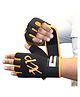 MuscleXP Coral-Fit Sports Gym Gloves Heavy Duty - Black & Orange