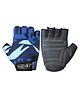 MuscleXP Stout Blue Unisex Fitness Sports Gym Gloves - Blue & Black